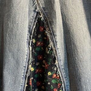 UPCYCLED DENIM  Long Skirt